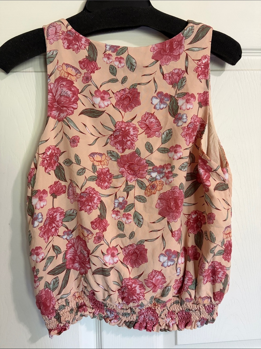 Hayden Beige-Pink Floral Surplice Camisole - Picture 5 of 8